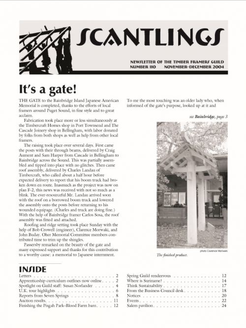 Scantlings 110 (November-December 2004)