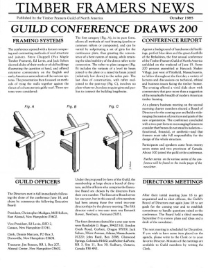TIMBER FRAMING 1 (October 1985)