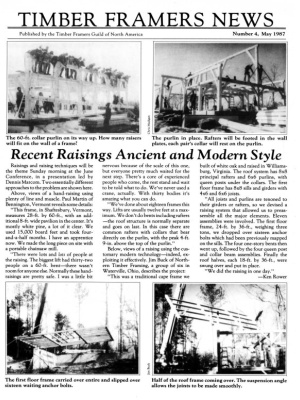TIMBER FRAMING 4 (May 1987)
