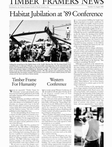 TIMBER FRAMING 13 (August 1989)