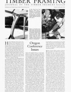 TIMBER FRAMING 18 (December 1990)