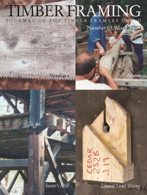 TIMBER FRAMING 63 (March 2002)